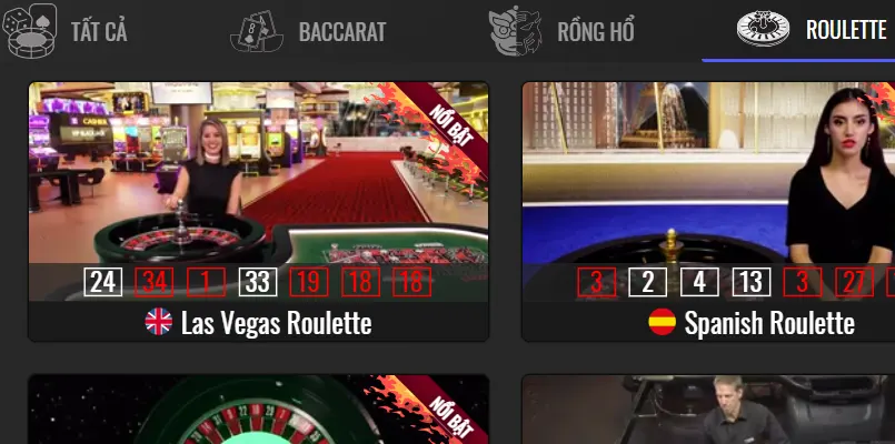 Các hình thức đặt cược phổ biến trong Roulette